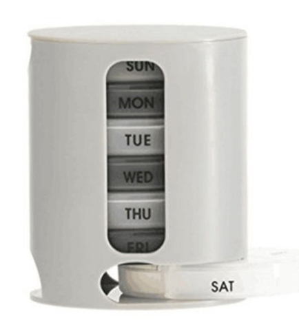 Pill Organizer Compact Storage Box 7-Day