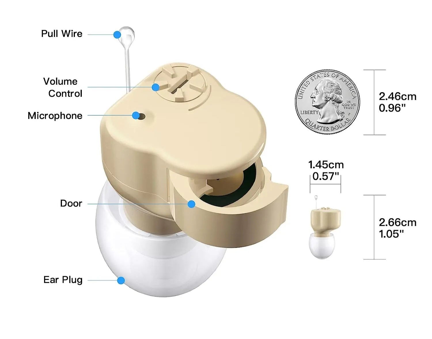 Mini Hearing Aid for Elderly | Sound Amplifier Device