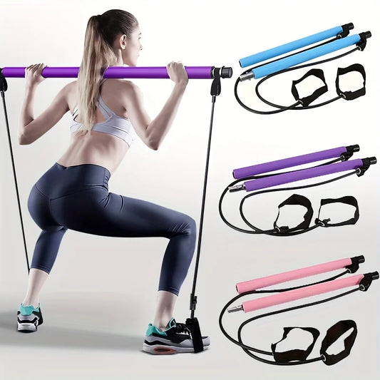 Yoga Pilates Bar with Resistance Bands