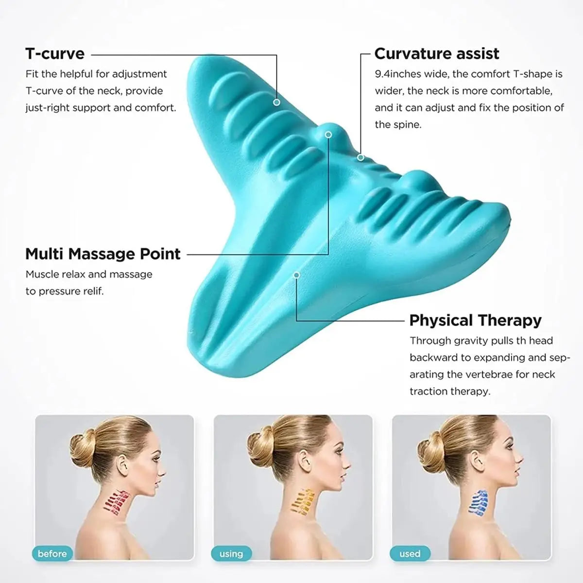 Neck & Shoulder Relaxer – Cervical Traction Pillow