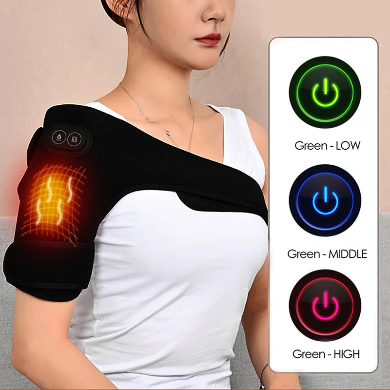 USB Heated Shoulder & Knee Massager for Pain Relief