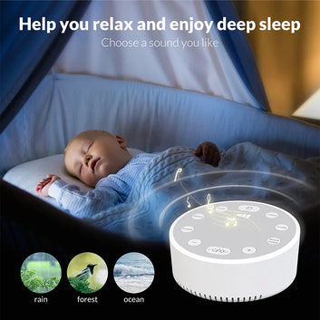 Sound Therapy Portable White Noise Machine with Night Light