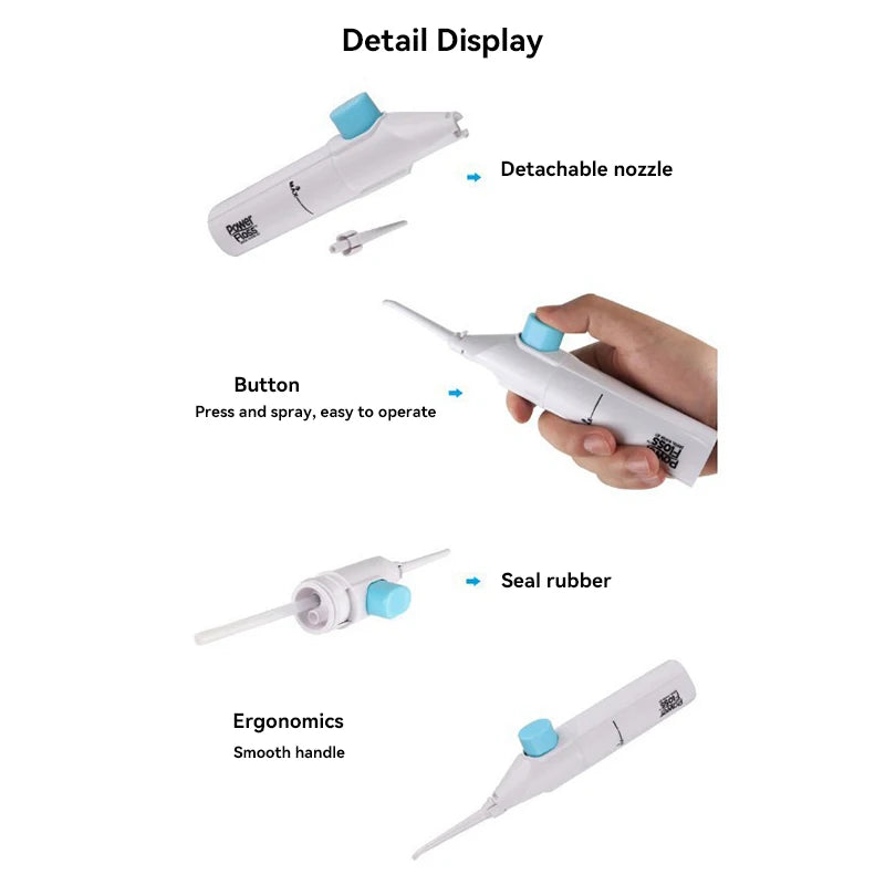 Portable High Pressure Water Flosser for Teeth Cleaning